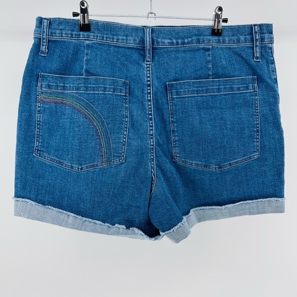 Madewell Blue Jean Shorts Rainbow Pride Preppy Lake Vacation Resort - Picture 6 of 9